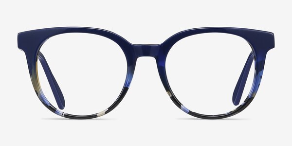 Rialto Blue Floral Acetate Eyeglass Frames