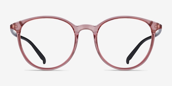 Macaron Clear Pink Plastic Eyeglass Frames