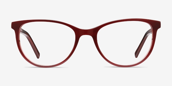 Sphinx Red Striped Acetate Eyeglass Frames