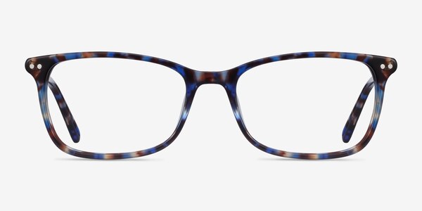 Alette Blue Floral Acetate Eyeglass Frames
