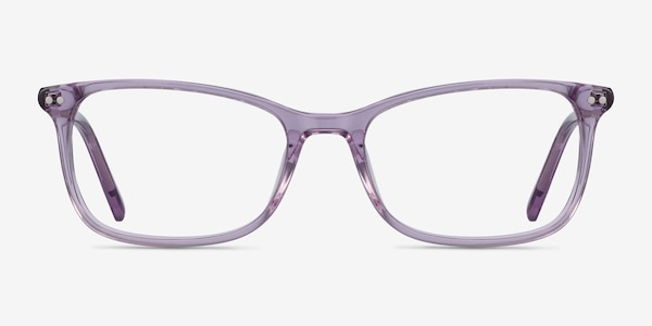 Alette Clear Purple Acetate Eyeglass Frames