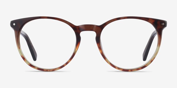 Fleury Brown Floral Acétate Montures de Lunette de vue