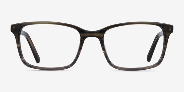 Clipperton Gray Striped Acetate Eyeglass Frames
