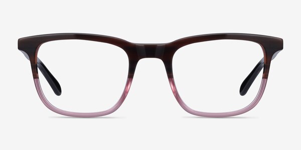 Ville Brown Purple Acetate Eyeglass Frames