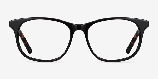 Steps Black Acetate Eyeglass Frames