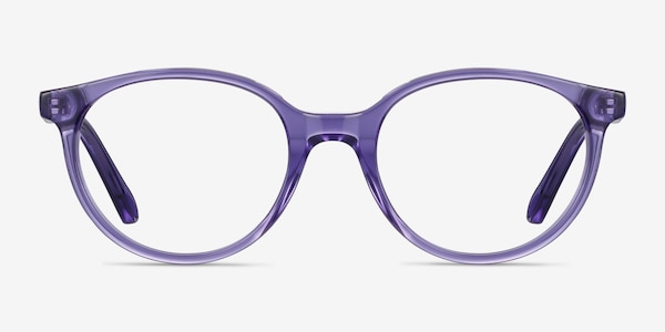 Trust Clear Purple Acetate Eyeglass Frames