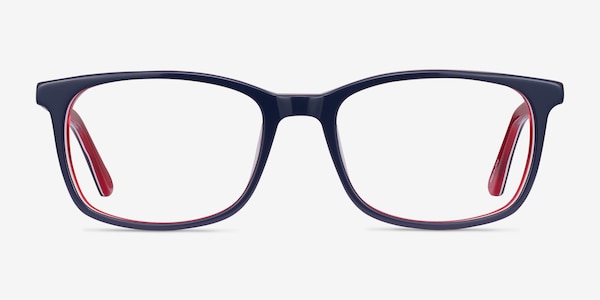 July Navy & Red Acetate Eyeglass Frames