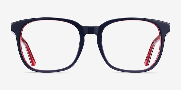 Firework Navy & Red Acetate Eyeglass Frames