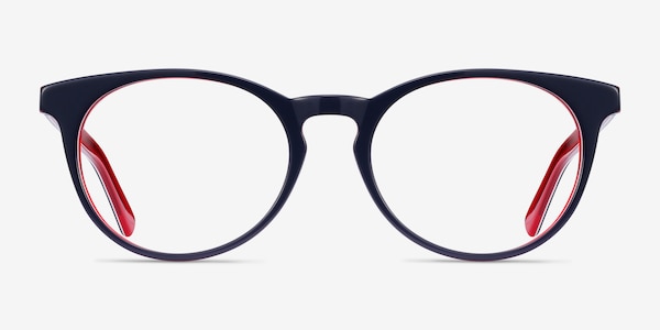 Tradition Navy & Red Acetate Eyeglass Frames