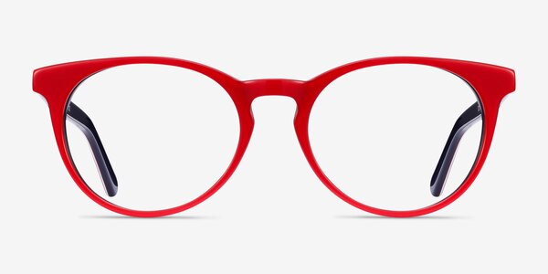 Tradition Red & Navy Acetate Eyeglass Frames