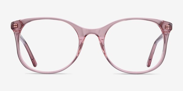 Greta Clear Pink Acétate Montures de Lunette de vue