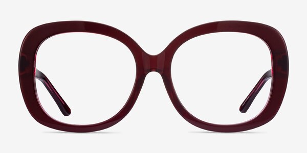 Pamela Burgundy Acetate Eyeglass Frames