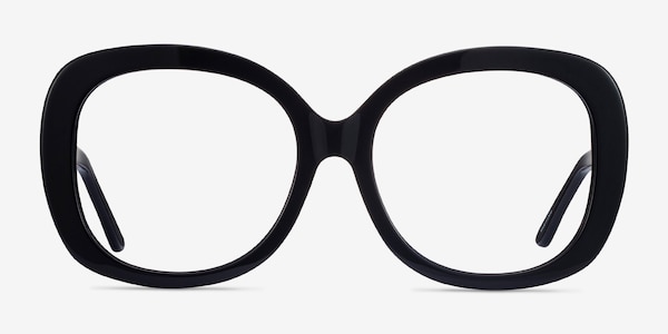Pamela Black Acetate Eyeglass Frames
