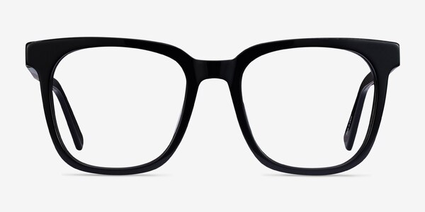 Kenneth Noir Acétate Montures de Lunette de vue