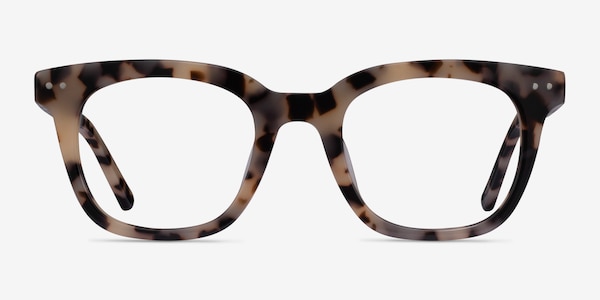 Romy - Square Ivory Tortoise Frame Glasses For Women | EyeBuyDirect