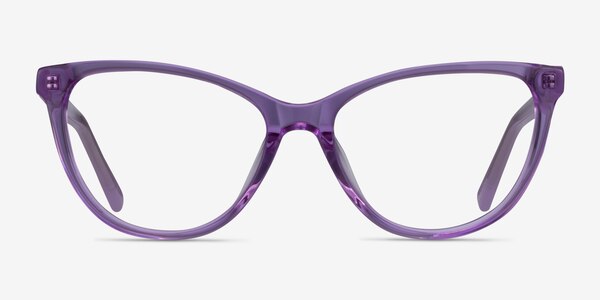 Sing Clear Purple Acétate Montures de Lunette de vue