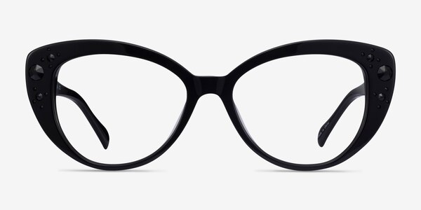 Diamond Noir Acétate Montures de Lunette de vue
