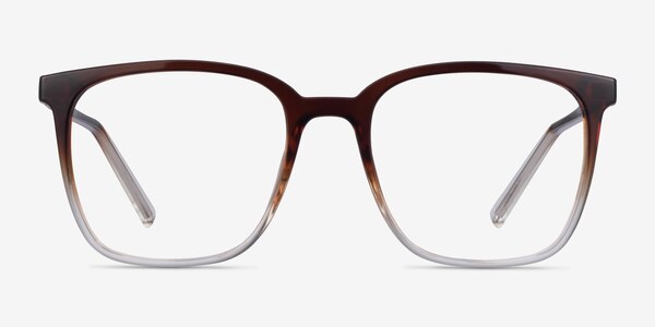 House Gradient Brown Plastique Montures de Lunette de vue