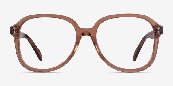Tripp Clear Brown Acétate Montures de Lunette de vue