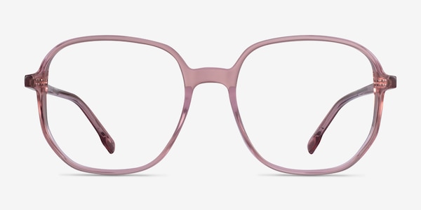 Natural Clear Pink Acetate Eyeglass Frames