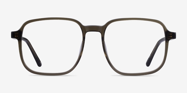 Ozone Clear Dark Green Acetate Eyeglass Frames