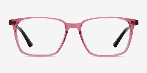 Juliana Glitter Pink Black Acetate Eyeglass Frames