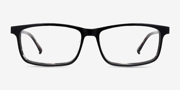 Jonas Black Striped Acetate Eyeglass Frames