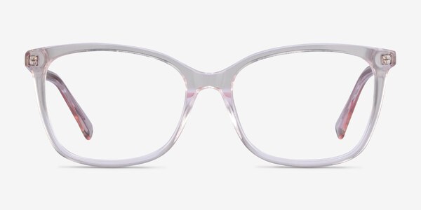 Michelle Clear Pink Acetate Eyeglass Frames
