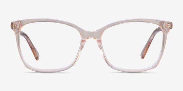 Michelle Clear Brown Acetate Eyeglass Frames