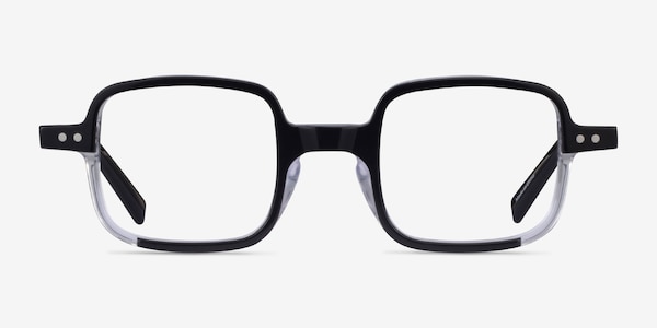 Montrose Black Clear Acetate Eyeglass Frames