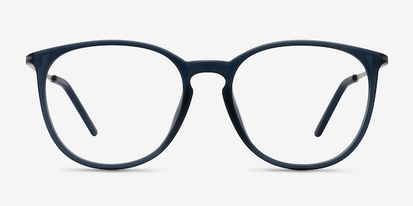 Naomi Matte Blue Plastic Eyeglass Frames