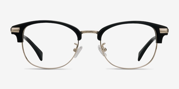 Kinjin Noir Acetate-metal Montures de Lunette de vue