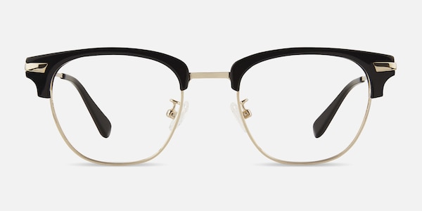 Identity Black Acetate-metal Eyeglass Frames