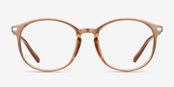 Lindsey Clear Orange Plastic-metal Eyeglass Frames