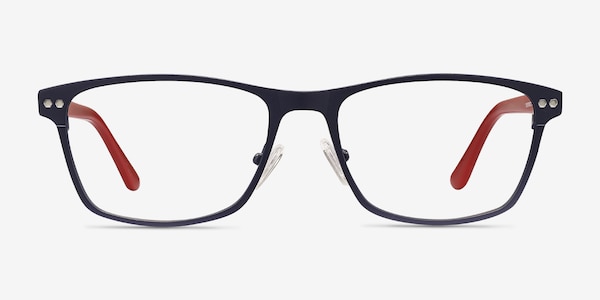 Comity Bleu marine Acetate-metal Montures de Lunette de vue
