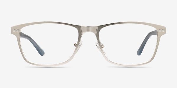 Comity Silver Acetate-metal Eyeglass Frames