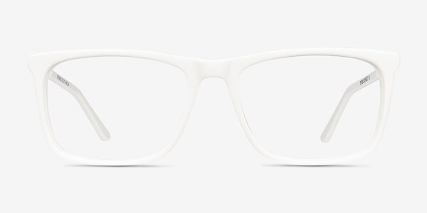 Instance White Acetate-metal Eyeglass Frames
