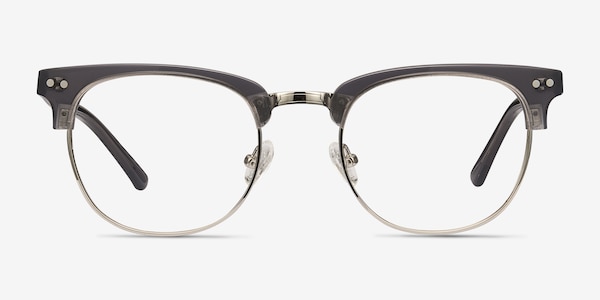Borderline Gris Acetate-metal Montures de Lunette de vue