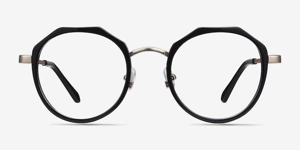 Accent Black Acetate-metal Eyeglass Frames