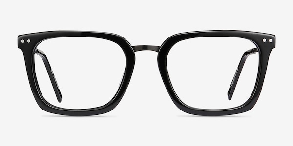Poise Black Acetate-metal Eyeglass Frames