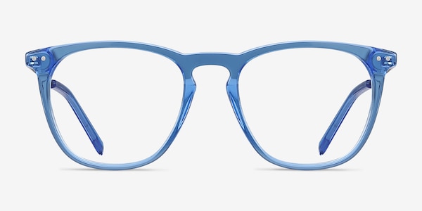 Distance Blue Acetate-metal Eyeglass Frames