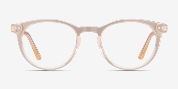 Traveller Clear Melon Acetate-metal Montures de Lunette de vue