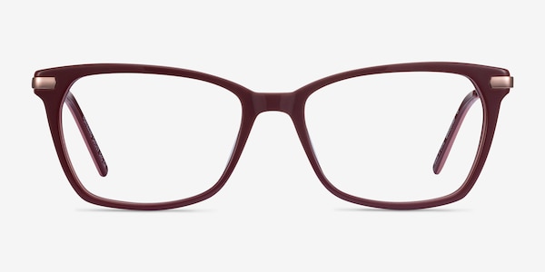 Forward Burgundy Acetate-metal Eyeglass Frames