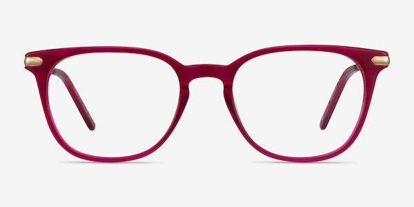 Therefore Raspberry Acetate-metal Montures de Lunette de vue