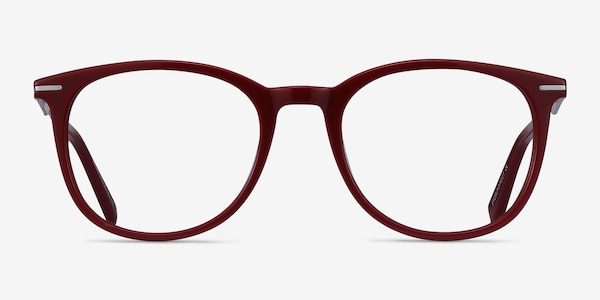 Ninah Burgundy Acetate-metal Eyeglass Frames