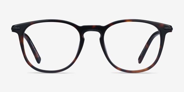 Villeneuve Écaille Noire Acetate-metal Montures de Lunette de vue