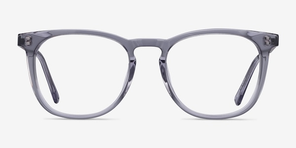 Vibes Clear Gray Acetate-metal Eyeglass Frames