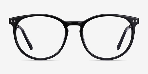 Clever Black Acetate-metal Eyeglass Frames