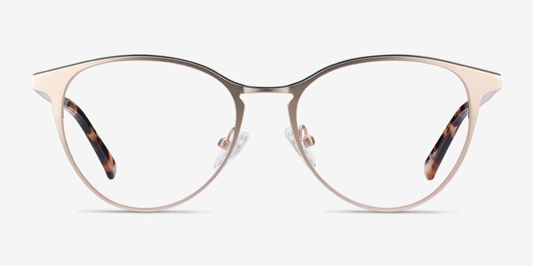 Vestige Gold & Tortoise Acetate-metal Montures de Lunette de vue