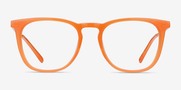 Vinyl Orange Acetate-metal Eyeglass Frames
